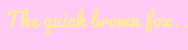Image with Font Color FFEC94 and Background Color FFCBF4